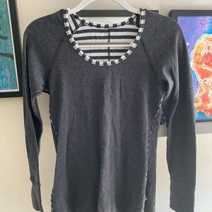 Lululemon reversible sweater with thumb holes